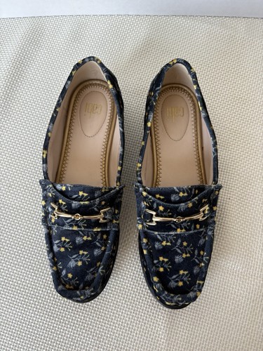 Cabi Carnaby 6005 Halbschuhe Horsebit Samt blau Blumen Horsebit Schuhe Damen 7 - Bild 11 von 11
