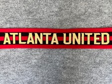 Atlanta United FC MLS Unite  Conquer Team Logo Colors Unisex Fringe Knit Scarf