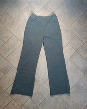 Vintage 60s 70s Green Pants Academic Retro Formal Tailored Trousers Sz S