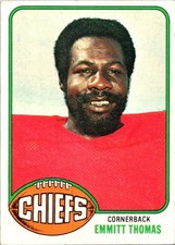 Emmitt Thomas 1976 Topps #216 Kansas City Chiefs
