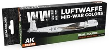 Real Colors Set Wwii Luftwaffe Mid-war Lacquer Based Paint 8 17ml Bottles Real Colors Set Wwii Luftwaffe Mid-war Lacquer Based Paint 8 17ml Bottles