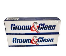 TWO Groom  Clean Greaseless Hair Control 4.5 Ounce Pack Of 2 NEW