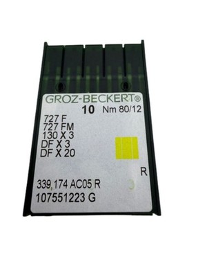 2x50er Satz Groz-Beckert 727F DFX3 DFX20 130X3 80/12 Industrienähnadeln Nm80/12 