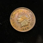 1908 Indian Head Cent TONING COLOR RED Uncirculated BU MS UNC Type MAKE OFFER!