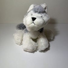 Rare Ganz Webkinz Husky Stuffed Animal 8  Floppy Plush Dog Stuffed Animal Toy