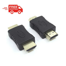 HDMI Coupler Male to Male straight In-line Connector Adapter gold plated 4K UK