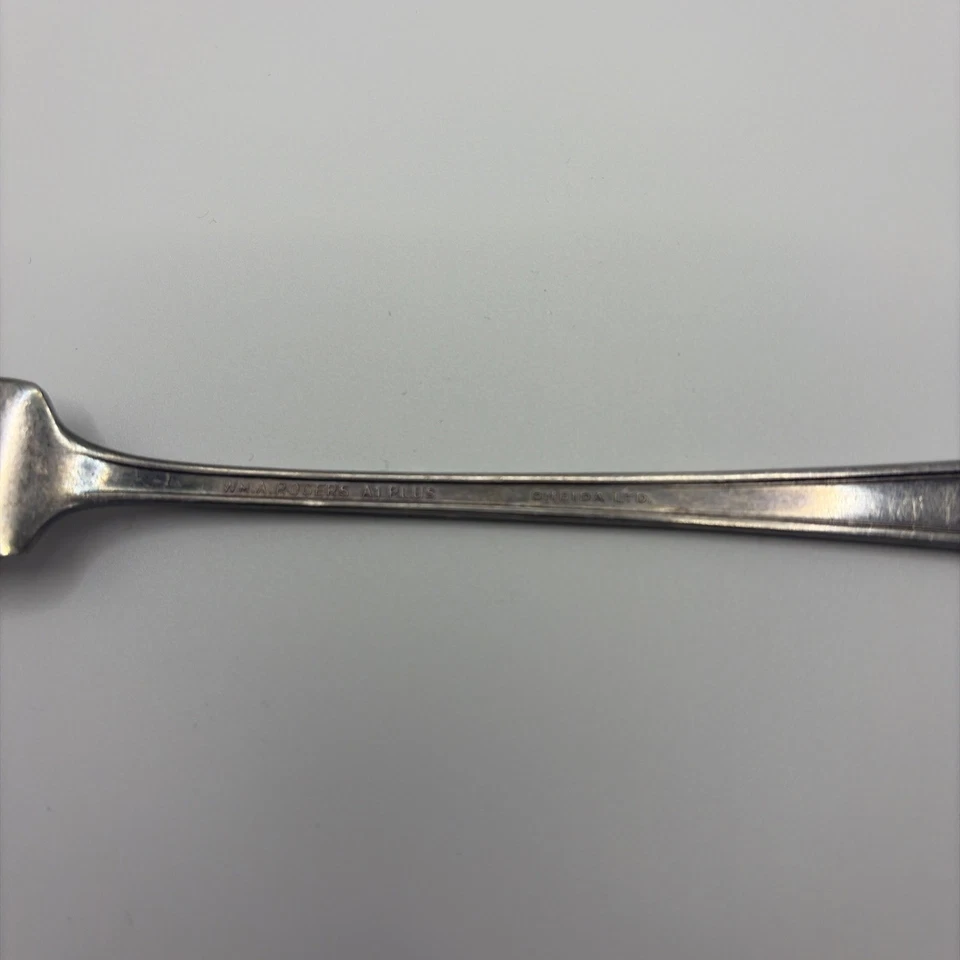 "Horquilla vintage Olive Pickle Wm A Rogers A1 Plus Oneida Ltd 6 1/2"" 3 dientes" Foto 3 de 3