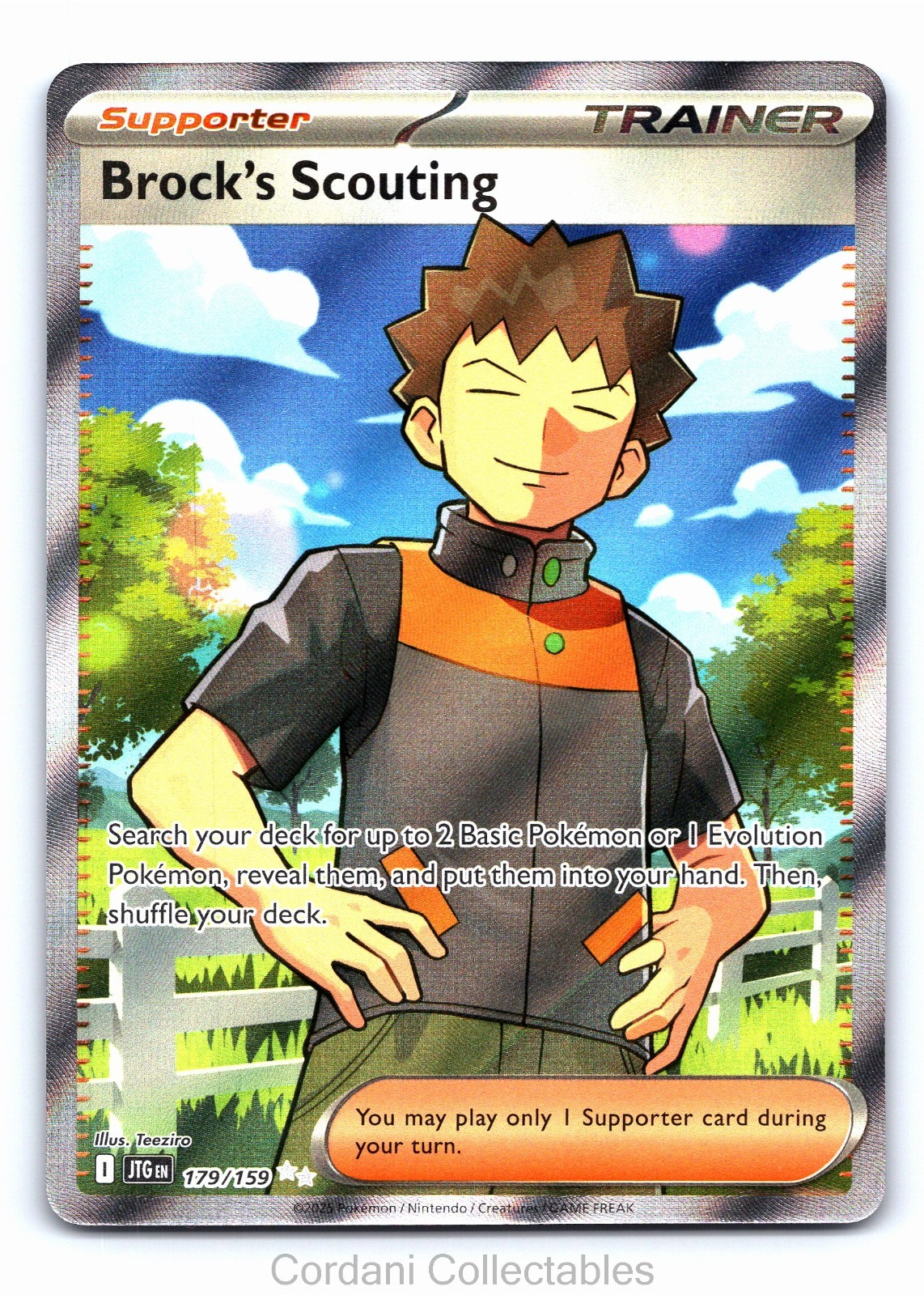 Brock’s Scouting 179/1590 - Journey Together - Pokemon Card - Near Mint