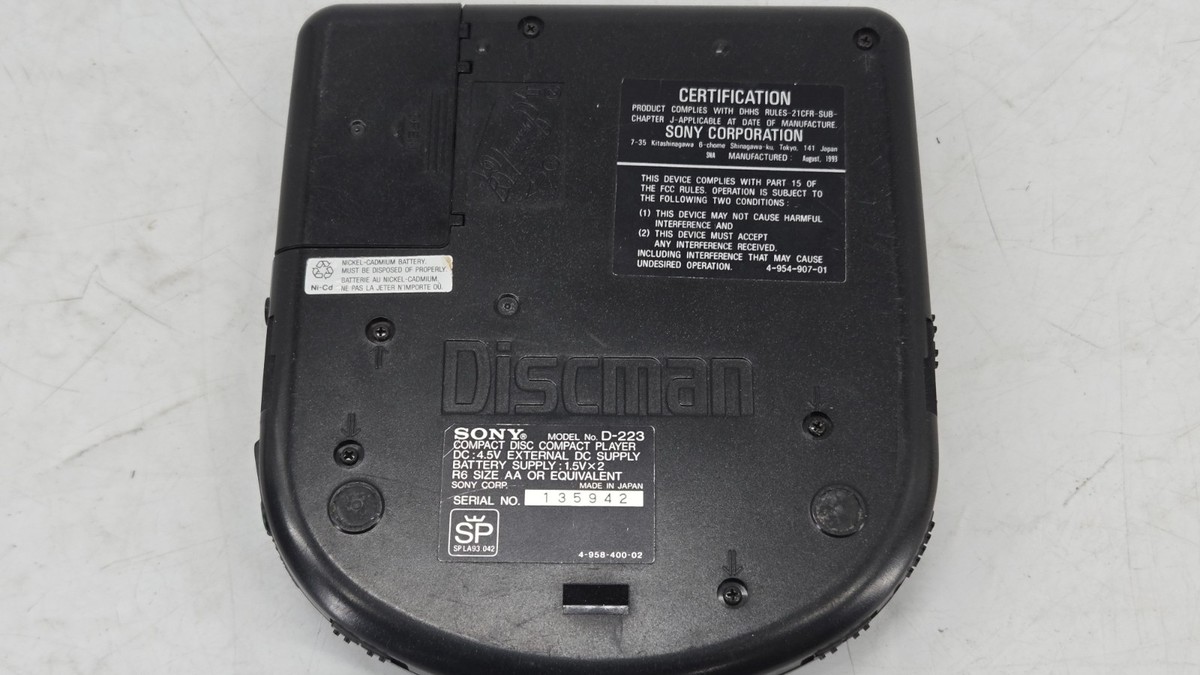 SONY CD player D-223 WALKMAN Sony Discman Walkman | eBay