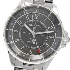 CHANEL J12 Chromatic H3099 GMT date gray Dial Automatic Men's Watch_944854