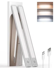 134 LED Under Cabinet Lights, 3200mAh Rechargeable Motion Sensor Light Indoor...