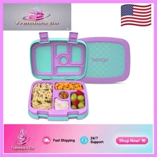 Durable & Stylish 5-Compartment Kids Lunch Box - Leak-Proof, Dishwasher Safe