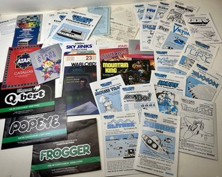 Atari 2600 & Coleco Vision Instructions Manual Only & Registrations Lot of 26