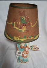Elsie The Cow Pottery Lamp With Shade Rare Vintage