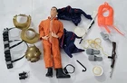 J-590 VINTAGE 1960/70'S HASBRO 12" GI JOE BRUNETTE PAINTED HAIR ACTION FIGURE
