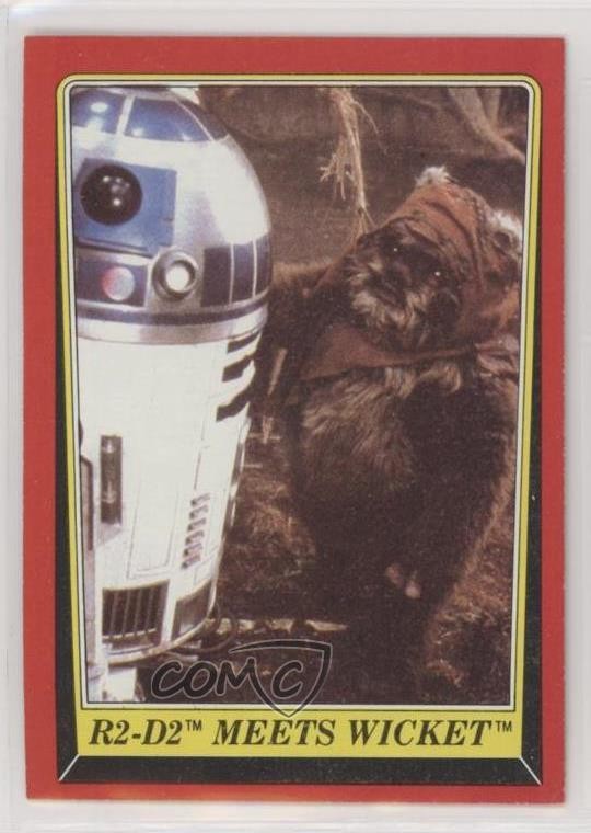 1983 Topps Star Wars: ROTJ Wicket W Warrick R2-D2 Meets Wicket #91 4et