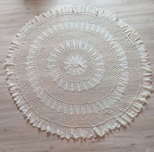 Grande nappe ronde au crochet  Ø 173 cm fait main – fabrication France