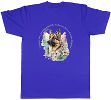 German Shepherd Mens T-Shirt Pet Dog Lover Guardian Angel Tee Gift