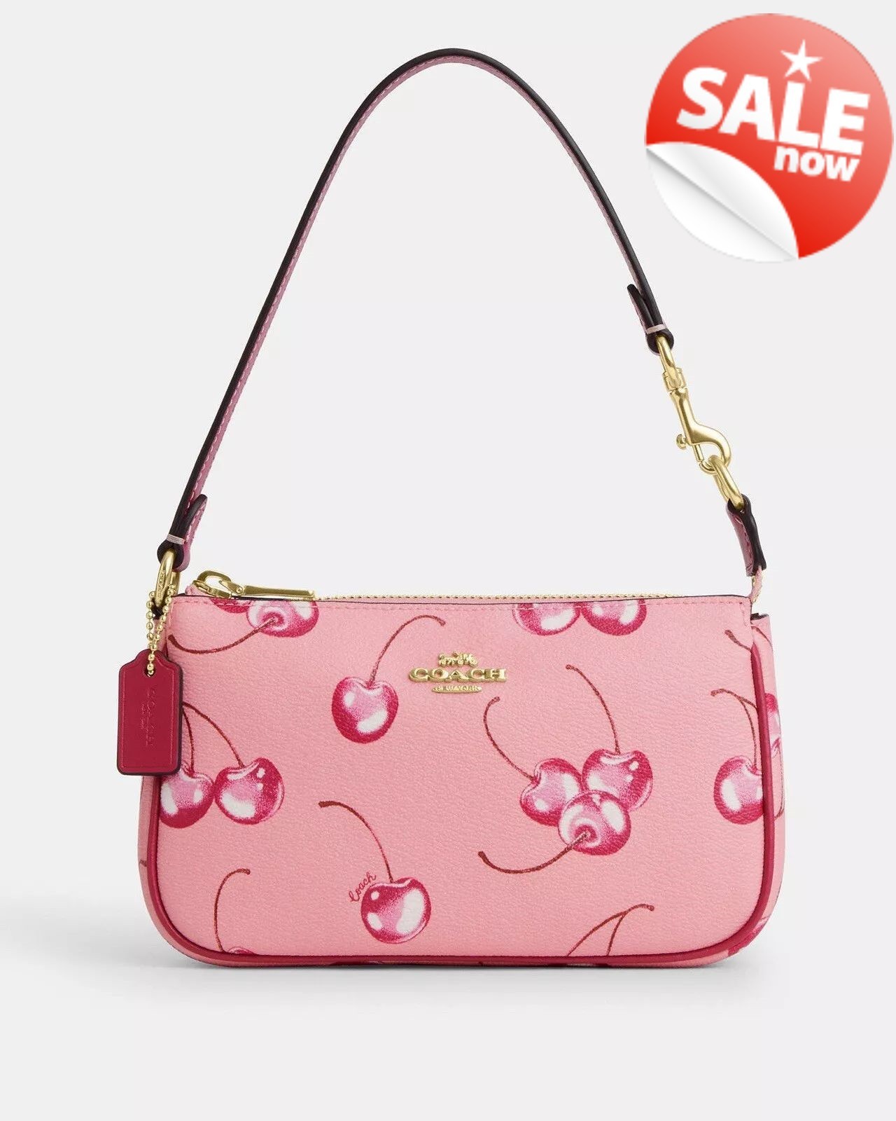 Coach Nolita 19 Cherry Print Pink Shoulder Bag for Women CR827