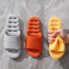 New Unisex EVA Non Slip Quick Dry Bathroom Shower Slippers Fast Shipping