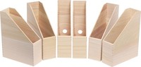 Vbs Holz-Stehsammler, 6 StüCk, Ca. 25X9X32 Cm