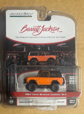 1967 FORD BRONCO CUSTOM ORANGE BARRETT JACKSON 1/64 DIECAST GREENLIGHT 37260 C