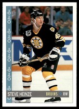 1992-93 O-Pee-Chee ! Steve Heinze Boston Bruins #92