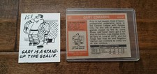 1972-73 TOPPS ORIGINAL CARD BACK ART GARY EDWARDS KINGS BLUES BARONS OILERS 151