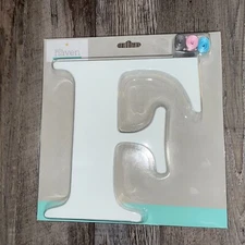 NEW! Little Haven Hanging Wall Letter - White F - 8" Tall - Baby Nursery Initial