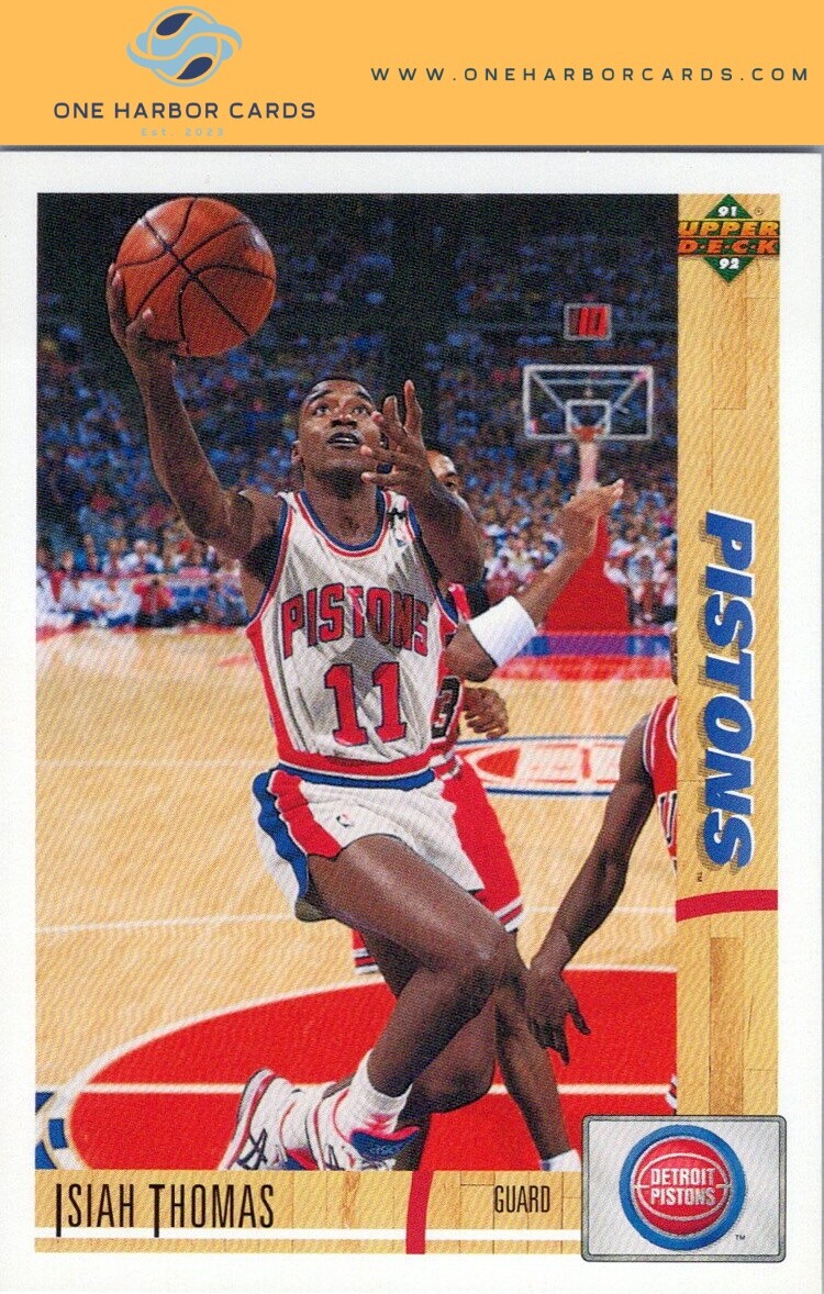 1992  Upper Deck McDonalds French Detroit Pistons #37 Isiah Thomas