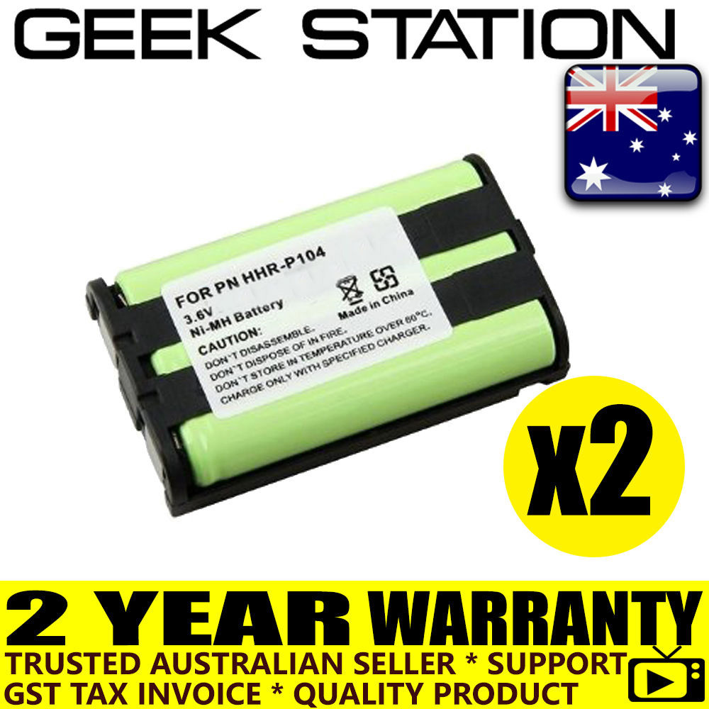 for Panasonic HHRP104 HHRP104A HHRP104 cordless phone battery 3y