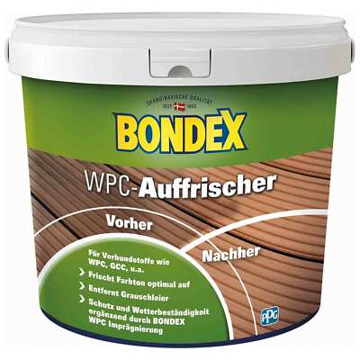 BONDEX WPC AUFFRISCHER - 2.5 LTR (FARBLOS) Holzpflege Aussen Holzauffrischer