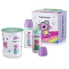 Tupperware Gift Baby Set 2x270ml bottles  1x2L One Touch Canister 