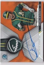 2017 Bowman Chrome Franklin Barreto Auto Patch Orange Refractor 24/25 Mint