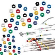 up to300 Color Code Rings Grips for Dental Instruments Ortho Circle Organize Lab