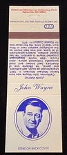 JOHN Wayne AMCC Asheville North Carolina Vintage Matchcover B-3401
