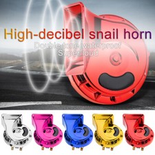 2pcs Super Loud Waterproof Replacement Car Truck Air Electric Snail Double Horn