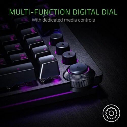 * Razer Huntsman Elite Gaming Keyboard Opto-Mechanical Purple Switches UK - Image 4 of 4