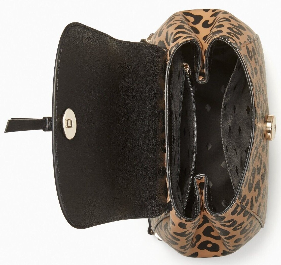 Kate Spade New York Adel Medium Flap Backpack – Leopard Print (Style #K8464) Kate Spade New York Adel Medium Flap Backpack – Leopard  main image 3