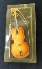 Vintage 6.5" Violin Fiddle with Bow Christmas Ornament