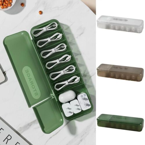 Charger Cord Storage Box Battery Storage Case Cable Holder Cable Storage Box - Afbeelding 1 van 15