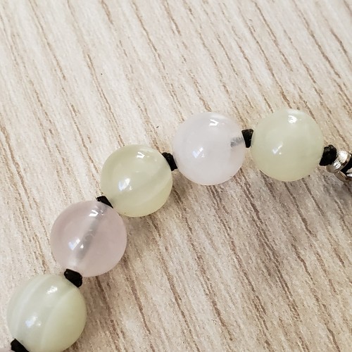 Hand- Made GENUINE * ROSE QUARTZ STONE * BRACELET 7" Long , 8 MM - USA - Picture 8 of 8
