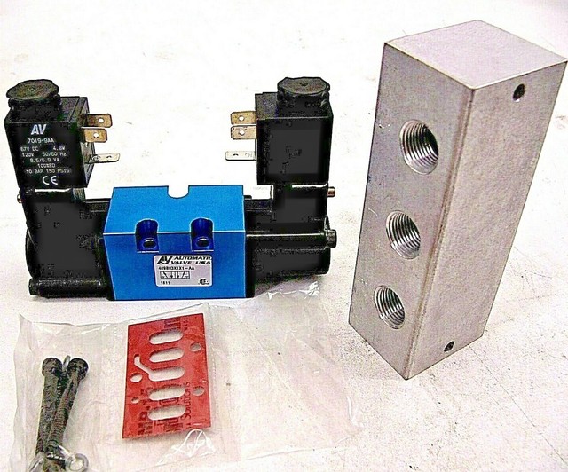 NEW!!! Automatic Valve USA 409B03X1X1AA Dual Solenoids, Manifold