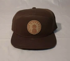 Live Different (Pineapple) Hat/Cap Green Adjustable Strapback Leather Strap NEW