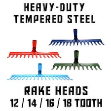Tempered Steel Metal Rake Head