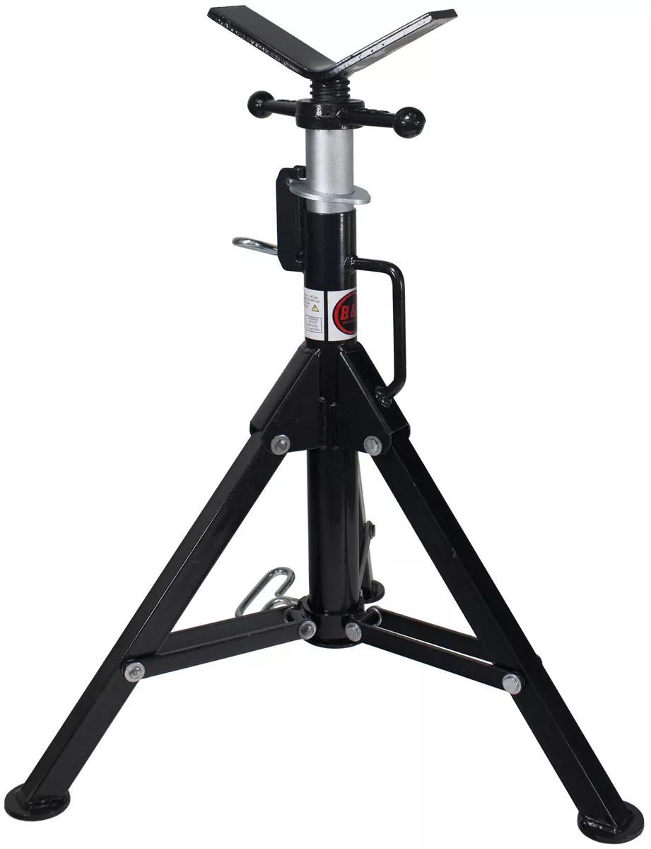 B B Pipe 3900 High Profile Adjustable Pipe Jack Stand with V Head