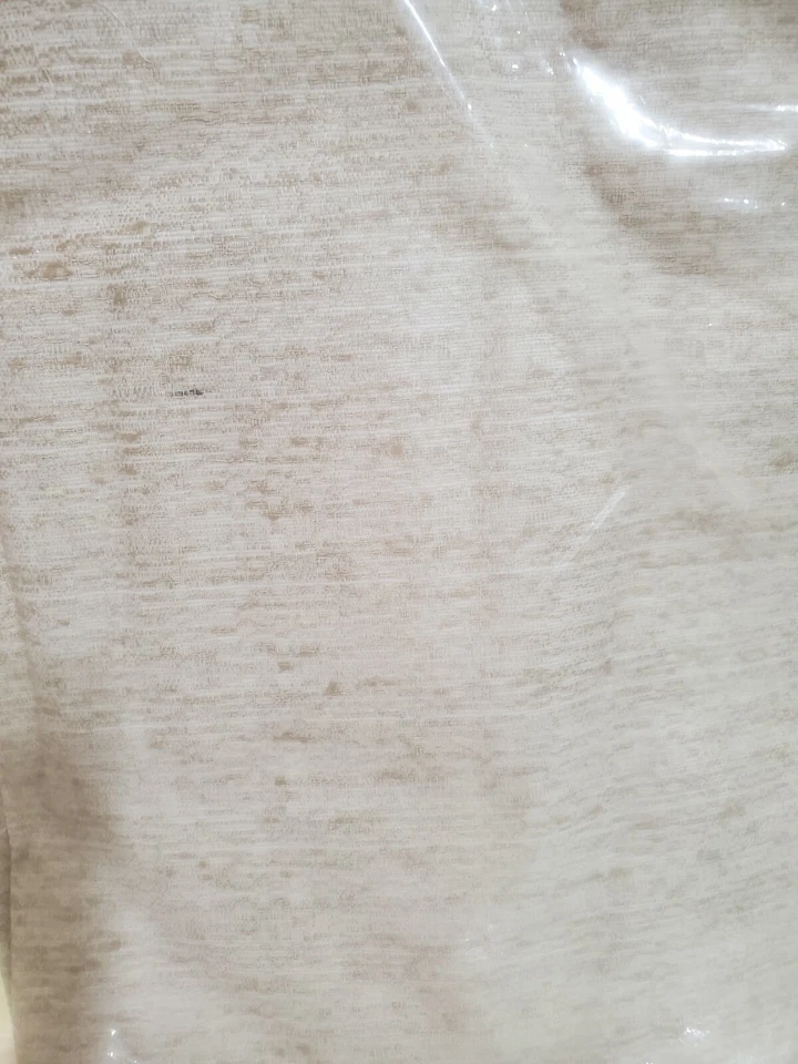 Two (2) Solid Linen Color Curtain Drapery Panels with Foam Back 48x84 NIP - Image 3 of 3