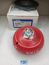 System Sensor spsCRL Indoor Red Fire Alarm System Ceiling Mounted Speaker Strobe