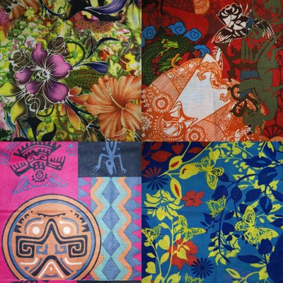 Floral & Tribal 4er Pack Steuerrohr x 4 Buff Gesichtsmaske Hals Abdeckung Schal Radfahren
