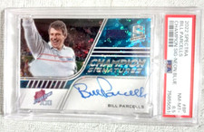 2019 Spectra Bill Parcells Neon Blue Champion Signatures Auto /50 PSA 8.5 NM-MT